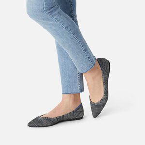 Rothy's Shoes 20% Teacher Discount - Granite Heather point shoes