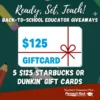 FINAL WEEK of Back-to-School Educator Giveaways | 5 - $125 gift cards